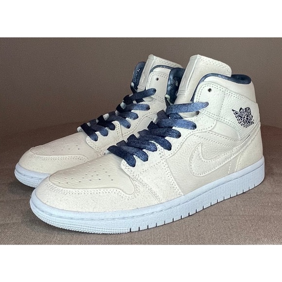 Air Jordan 1 Mid Sandrift/Sail (Women's) Size 7W - Picture 4 of 12